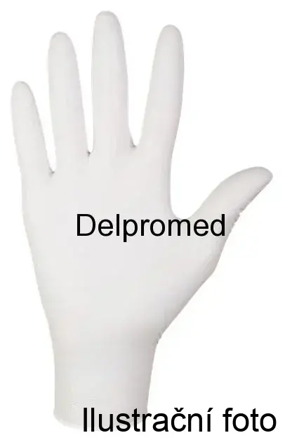 Nitrilové vyšetřovací rukavice Mercator, bílé (balení 100 ks) 