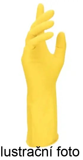 MERCATOR yellow úklidové a pracovní latexové rukavice 