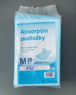 Absorpční (inkontinenční) podložky 60x60cm (balení 20 ks)