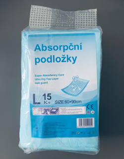 Absorpční (inkontinenční) podložky 60x90cm (balení 15 ks)