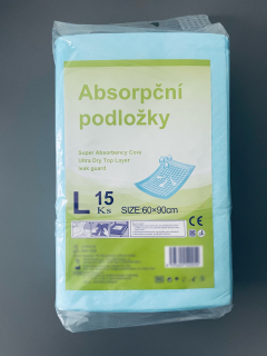 Absorpční (inkontinenční) podložky 60x90cm (balení 15 ks)