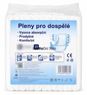 Pleny pro dospělé zalepovací vel. XXL (balení 10 ks)
