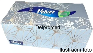 VELVET papírové kapesníčky 3-V v krabičce 120ks