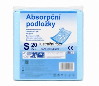 Absorpční (inkontinenční) podložky 60x40cm (balení 20 ks)