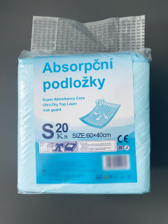 Absorpční (inkontinenční) podložky 60x40cm (balení 20 ks)