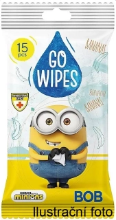 GO WIPES Mimoni antibakteriální vlhčené ubrousky (balení 15ks)