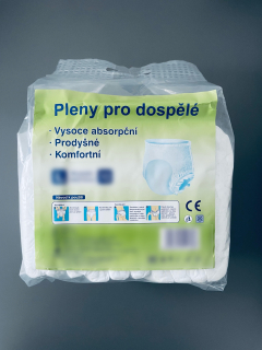 Plenkové natahovací kalhotky pro dospělé vel. M (balení 10 ks)