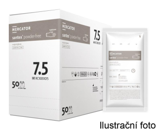 Operační sterilní latexové rukavice bez pudru - Santex® powder-free (balení 50 párů)