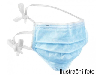 Ústní rouška s úvazky (balení 50 ks)