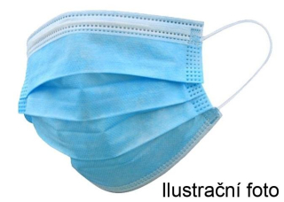 Ústní rouška s gumičkou (balení 50 ks) 