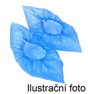 CPE návleky na obuv modré (balení 100 ks)