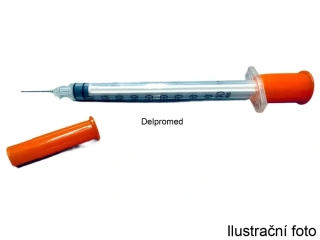 Inzulinová stříkačka s jehlou 0,5ml U-100/29G (balení 100 ks)